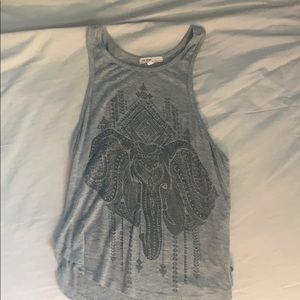 elephant design tank top